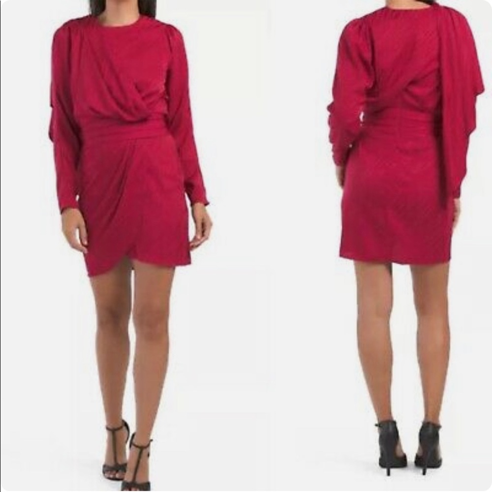 Ronny Kobo Red zebra print dress